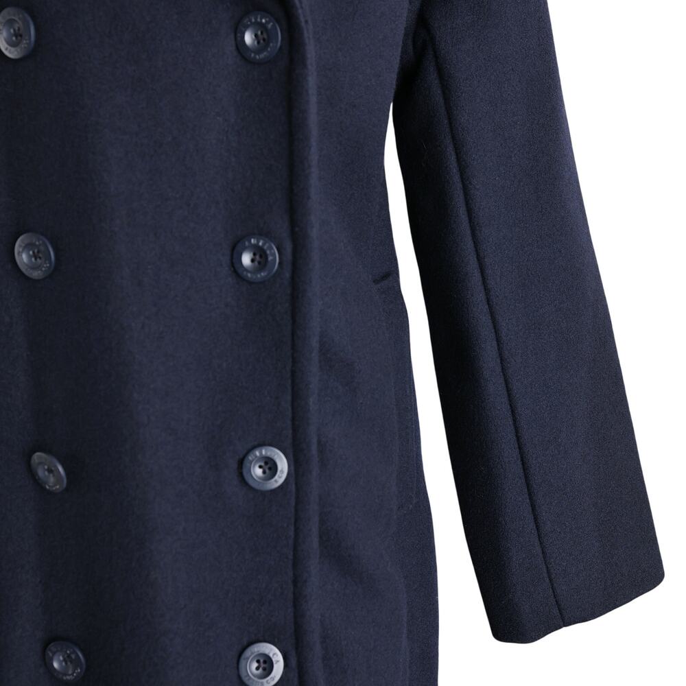 Women's Vintage 90s/Y2k Navy Nautica Double Breasted Wool Trench Coat - XL - Picture 6 of 8